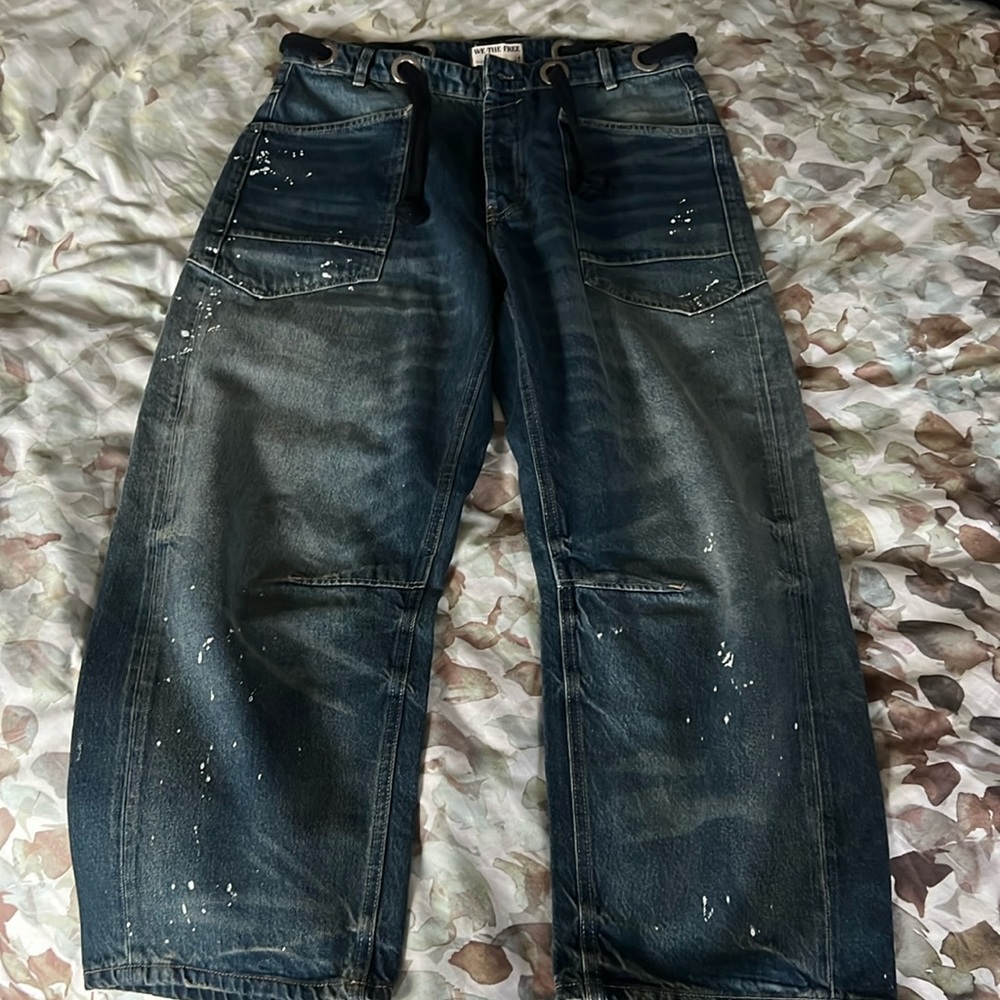 Free People We the Free Moxie Barrel Jeans